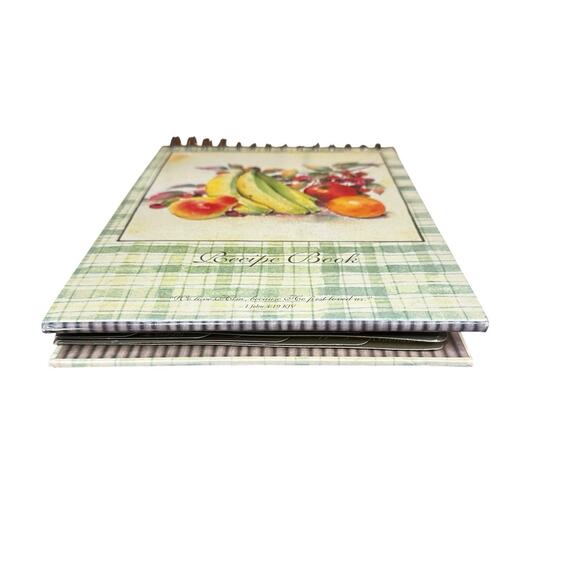 Daysprings Christian Spiral Recipe Book w/Easel Stand Fruit Print Hardcover - Picture 8 of 15